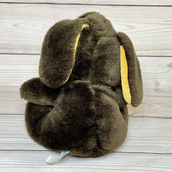 VTG Hound Puppy Dog Plush Brown 8” Stuffed Animal Sad Eyes 70s MTY International - Picture 4 of 12